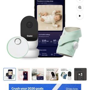 Owlet Smart Sock Baby Monitor - Light Green